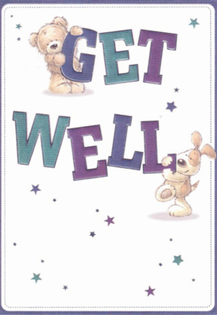 There's a gentle melody of care woven through this get well card, echoing the considerate atmosphere of South Kensington's prettiest avenues. Illustrated with a soft, friendly bear and a playful, long-eared puppy, the card feels like a quiet celebration of encouragement and hope. Playful stars scatter through the composition, as if casting invisible threads of good wishes through the tranquil air, evoking the comfort of local gardens in full bloom. The typography stands out in striking purples and aquas-confident and reassuring-while the creamy white background brings a sense of lightness and calm that feels restorative. Textures are rendered with detail: you can almost sense the softness of the bear's fur and the silky feel of the puppy's ears, details evocative of lush flower petals cradled together in an arrangement from South Kensington Florist. Imagine sending this card alongside a bouquet to someone in need of cheer near the Natural History Museum-the combined gesture is more than thoughtful; it is a radiant expression of genuine care. It's an ideal pick-me-up for any age or occasion, inviting comfort and celebration into any South Kensington home.